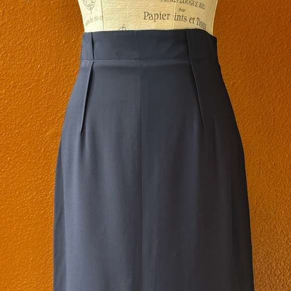 Cushnie High Waist Pencil Skirt In Navy Blue Size 12 Amazing Condition! - Picture 5 of 11